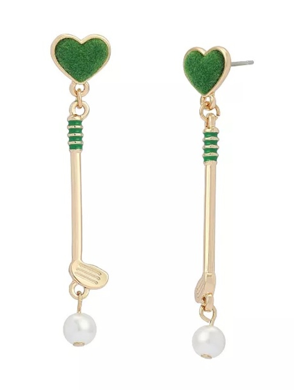 BETSEY JOHNSON Golf Club Drop Earrings
